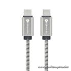 Cable USB C to USB C Forcell F-Energy QC4.0 PD 3A 60W Metal 1 m C237 silver