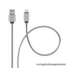 Cable USB A to USB C Forcell F-Energy QC3.0 66W Metal 1 m C234 silver