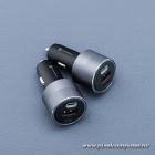 Car charger Forcell F-Energy Alu 2 x USB C + USB A QC4.0 PD SFC2.0 4,5A 65W gray