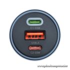 Car charger Forcell F-Energy Alu 2 x USB C + USB A QC4.0 PD SFC2.0 3A 85W gray