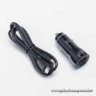 Blue Star autós töltő USB-C (25 W) + USB-A (18 W) USB-C – Lightning kábellel – Kétportos gyorstöltés Power Delivery és Quick Charge támogatással