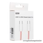 Cable Type C to Type C PD QC3.0 3A 60W C263 1,5 m pink