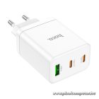 Phone charger Hoco 2 x USB C + USB A QC3.0 PD 3A 35W N33 white
