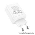 Phone charger Hoco 2 x USB C + USB A QC3.0 PD 3A 35W N33 white
