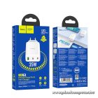 Phone charger Hoco 2 x USB C + USB A QC3.0 PD 3A 35W N33 white