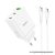 Phone charger Hoco 2 x USB C + USB A QC3.0 PD 3A 35W + cable USB C to USB C N33 white