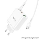 Phone charger Hoco 2 x USB C + USB A QC3.0 PD 3A 35W + cable USB C to USB C N33 white