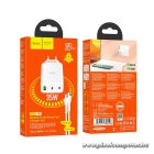 Phone charger Hoco 2 x USB C + USB A QC3.0 PD 3A 35W + cable USB C to USB C N33 white