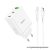 Phone charger Hoco 2 x USB C + USB A QC3.0 PD 3A 35W + cable USB C to Lightning N33 white