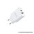 Phone charger VEGER USB A + Typ C PD QC3.0 3A 30W VLS302U white