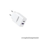 Phone charger VEGER USB A + Typ C PD QC3.0 3A 30W VLS302U white