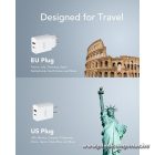 Phone charger VEGER USB A + Typ C PD QC3.0 3A 30W VLS302U white