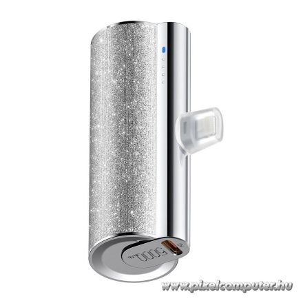 Powerbank Veger PlugOn (W0573P) PD QC3.0 2,4A 12W 5000 mAh with a built-in connector Lightning silver