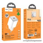 HOCO N40 hálózati töltő – 20W PD gyorstöltés, USB-C, EU csatlakozó