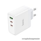 Phone charger Hoco 2 x USB C + USB A GaN QC PD 65W N30 white