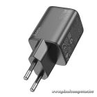 HOCO N41 GaN hálózati töltő – USB-C 20W + USB-A 18W, PD / QC / PPS