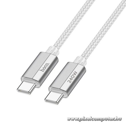 Hoco USB-C – USB-C gyorstöltő kábel – 240W, 1,8 méter, PD 3.1 támogatással