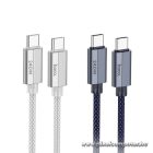 Hoco USB-C – USB-C gyorstöltő kábel – 240W, 1,8 méter, PD 3.1 támogatással