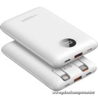 VEGER C11 Power Bank – 10 000 mAh, 22.5W, beépített kábelek, PD / QC