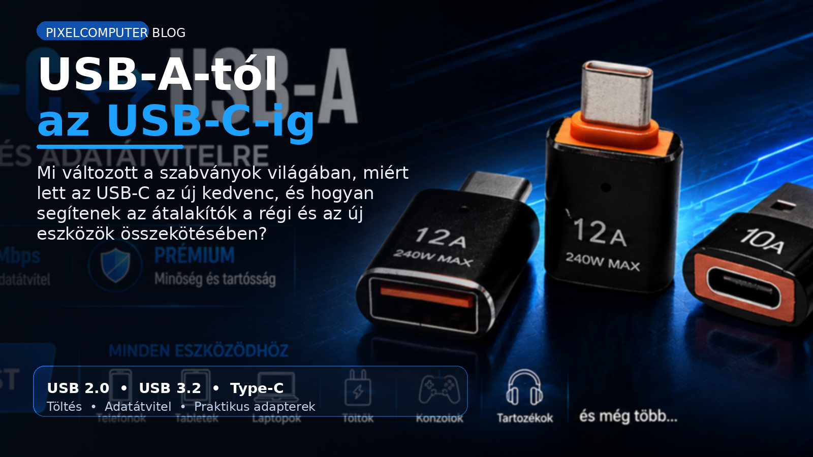 USB-A-tól az USB-Cig