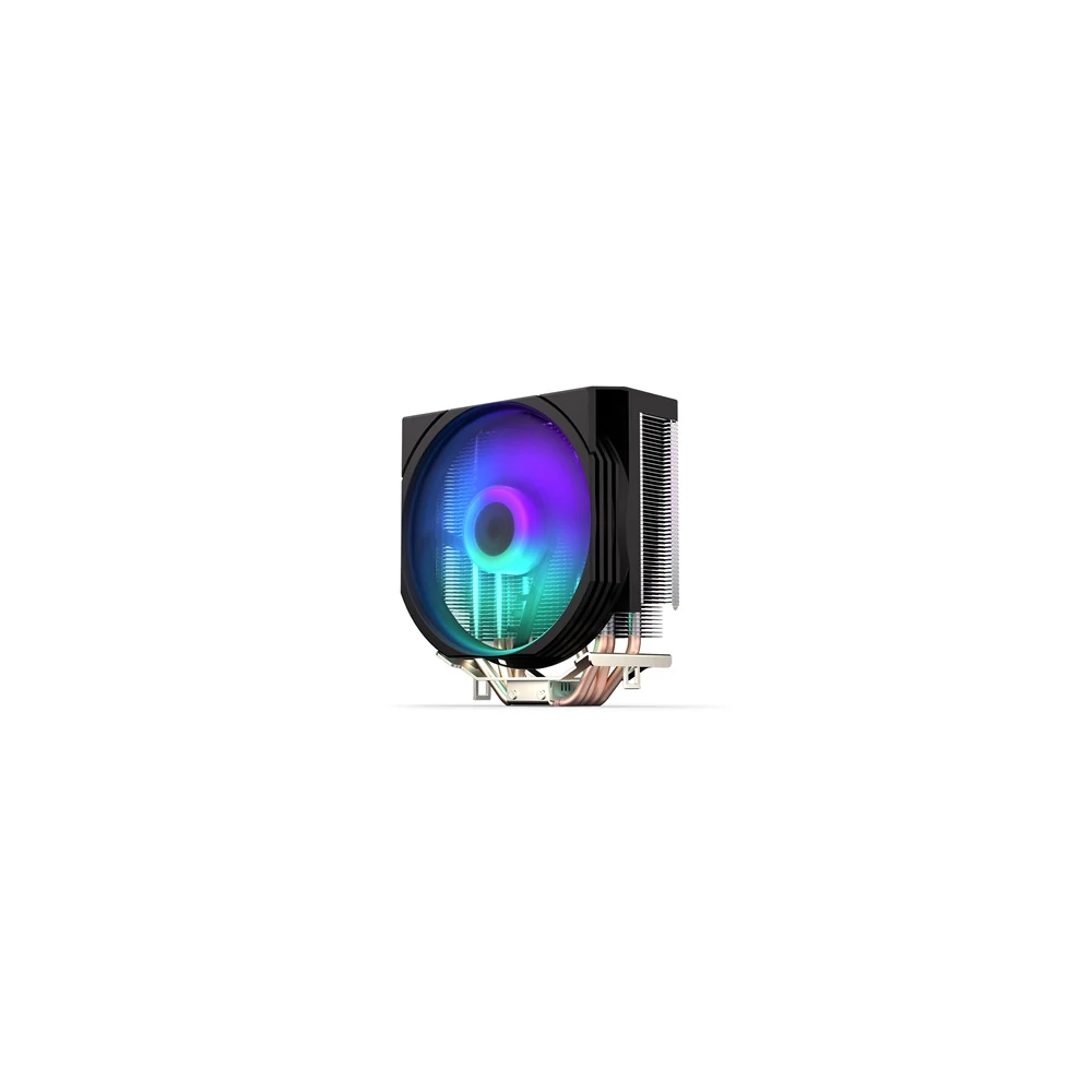Endorfy CPU Cooler - Spartan 5 MAX ARGB (12 cm, 4 pin, 4x heatpipe, PWM, TDP 180W, fekete)