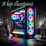 Kép 2/5 - Pixel GAMING PC - Shark Maelstrom (R7-5700X, RTX4060Ti  8G , 1TB NVMe  , 16GB  , Air Cooler, Windows 11 home, 650W)