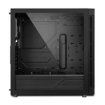 Kép 4/7 - Sharkoon Számítógépház - TG6 RGB (fekete; ATX,mATX; alsó táp; 4x120mm v.; 2xUSB3.0, 2xUSB2.0, I/O)