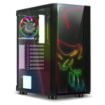 Kép 4/9 - Spirit of Gamer Számítógépház - GHOST ONE RGB (fekete, ablakos, 2x12cm ventilátor, ATX, mATX, 2xUSB3.0, 1xUSB2.0)