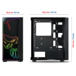Kép 9/9 - Spirit of Gamer Számítógépház - GHOST ONE RGB (fekete, ablakos, 2x12cm ventilátor, ATX, mATX, 2xUSB3.0, 1xUSB2.0)