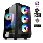 Kép 1/11 - Spirit of Gamer Számítógépház - Rogue VI RGB (fekete, ablakos, 8x12cm ventilátor, alsó táp,  ATX, 1xUSB3.0, 2xUSB2.0)