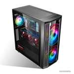 Kép 8/10 - Spirit of Gamer Számítógépház - GHOST 5 RGB (fekete, ablakos, 2x20cm, 4x12cm ventilátor, ATX, mATX, 2xUSB3.0, 1xUSB2.0)