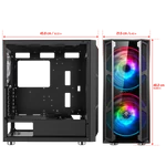 Kép 10/10 - Spirit of Gamer Számítógépház - GHOST 5 RGB (fekete, ablakos, 2x20cm, 4x12cm ventilátor, ATX, mATX, 2xUSB3.0, 1xUSB2.0)