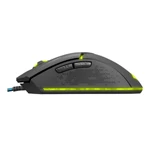 Kép 4/7 - Everest Gamer Egér - Mercury X8  (3200 DPI, 6gomb, 1,8m harisnyázott kábel, optikai, fekete, RGB LED)