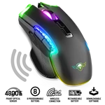 Kép 1/12 - Spirit of Gamer Egér Vezeték nélküli - ELITE-M70 (Optikai, 4800DPI, 8 programozható gomb, Max.: 10m, fekete)
