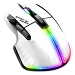Kép 3/11 - Spirit of Gamer Egér - PRO-M5 Arctic (Optikai, 12800DPI, 1000Hz, 8 gomb, harisnyázott kábel, fehér)