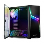 Kép 5/7 - Spirit of Gamer Számítógépház - CLONE 4 Black (fekete, ablakos, 8x12cm ventilátor, alsó táp,  ATX, 1xUSB3.0, 2xUSB2.0)