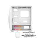 Kép 3/13 - Spirit of Gamer Számítógépház - CLONE 4 White (fekete, ablakos, 8x12cm ventilátor, alsó táp,  ATX, 1xUSB3.0, 2xUSB2.0)