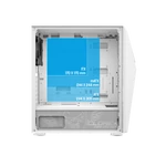 Kép 4/13 - Spirit of Gamer Számítógépház - CLONE 4 White (fekete, ablakos, 8x12cm ventilátor, alsó táp,  ATX, 1xUSB3.0, 2xUSB2.0)