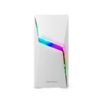 Kép 7/13 - Spirit of Gamer Számítógépház - CLONE 4 White (fekete, ablakos, 8x12cm ventilátor, alsó táp,  ATX, 1xUSB3.0, 2xUSB2.0)