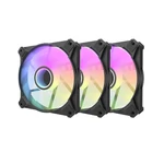 Kép 1/9 - Darkflash INF8 ARGB számítógépes ventilátor 3 az 1-ben szett, 120x120 (fekete)