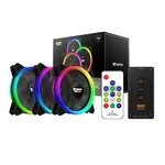 Kép 6/6 - Darkflash DR12 Pro 3in1 ARGB számítógépes ventilátor szett, 120x120 (fekete)