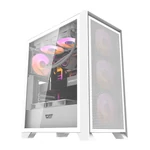 Kép 1/12 - Darkflash DRX70 Mesh számítógépház + 4 RGB ventilátor (fehér)