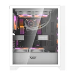 Kép 3/12 - Darkflash DRX70 Mesh számítógépház + 4 RGB ventilátor (fehér)