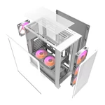Kép 10/12 - Darkflash DRX70 Mesh számítógépház + 4 RGB ventilátor (fehér)