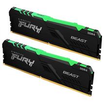 16GB 3600MHz DDR4 RAM Kingston Fury Beast RGB memória CL17 (2x8GB) (KF436C17BBAK2/16)