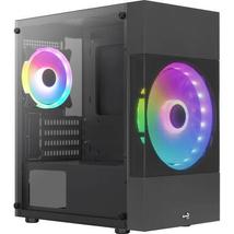 Aerocool Atomic Lite (Lite-G-BK-v2) táp nélküli ablakos Micro ATX ház fekete (ACCS-PV33123.11)