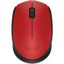 Logitech M171 vezeték nélküli egér piros-fekete (910-004641) USB