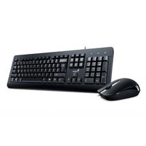 Genius KM-160 billentyűzet + optikai egér fekete USB (31330001418)