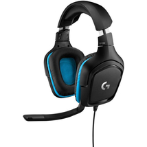 Logitech G432 7.1 Gaming headset fekete-kék (981-000770)