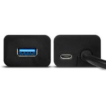 Axagon HUE-S2BL négyportos USB 3.0 HUB gyorstöltéssel, 1,2m kábel